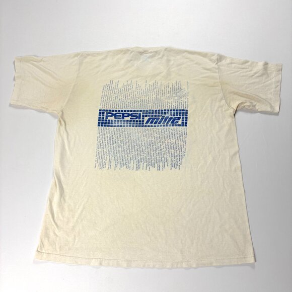 Vintage MASC Soccer 1988 T Shirt Jerzees White L/XL Mid American Classic Pepsi - Picture 8 of 12